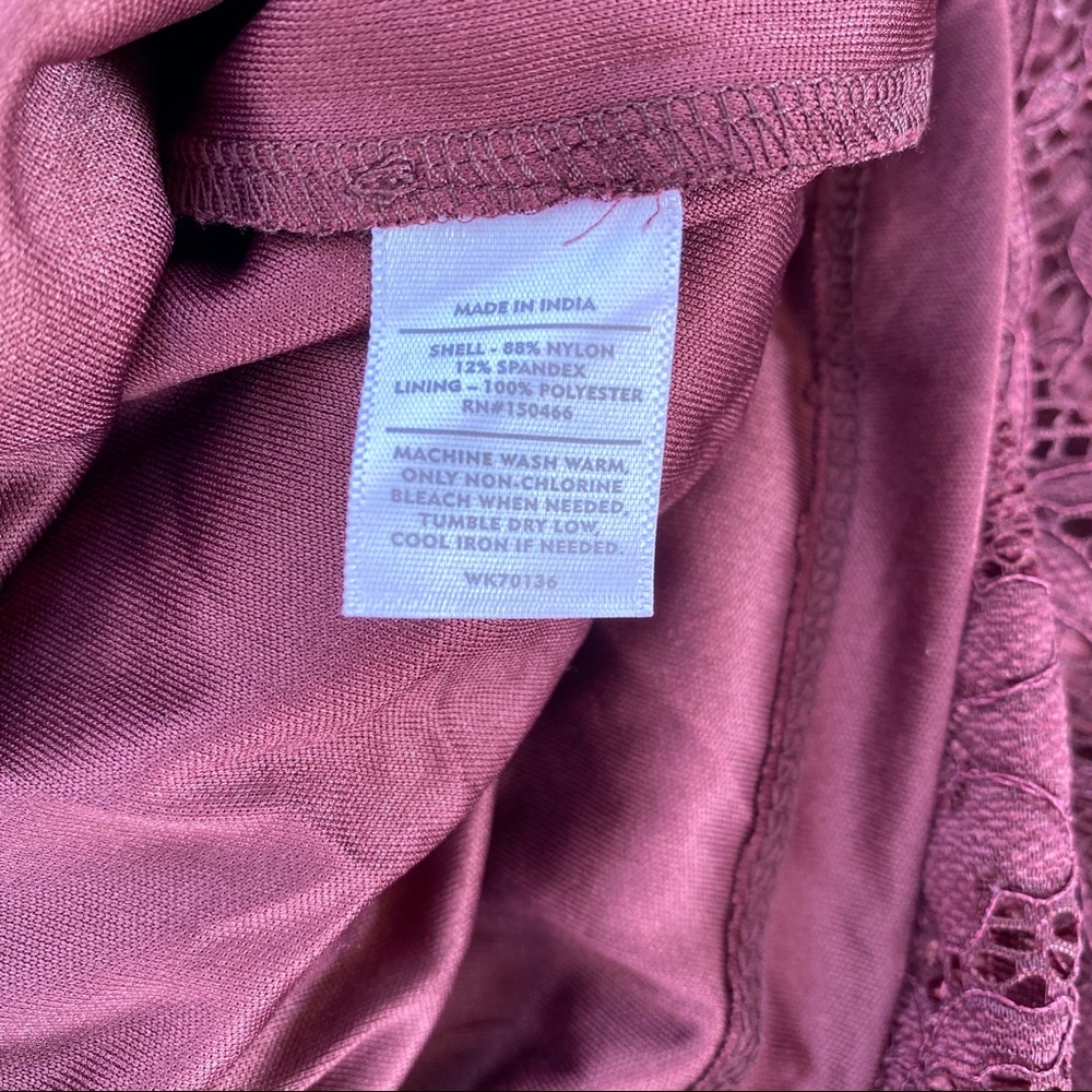 NWT mix by 41 hawthorn raspberry red lace dress - Picture 7 of 8
